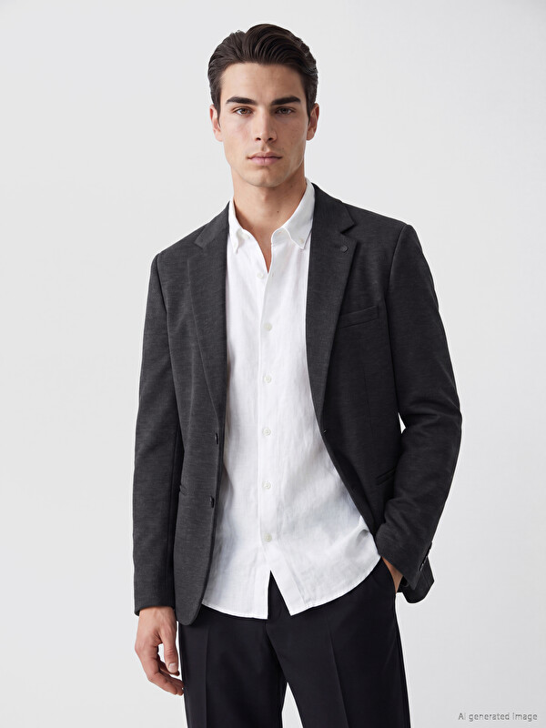 LCW BUSINESS Slim Fit Erkek Blazer Ceket
