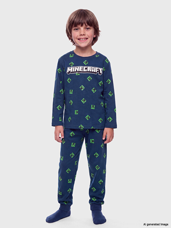 LCW Kids Minecraft Licensed Boys' Pyjamas Set