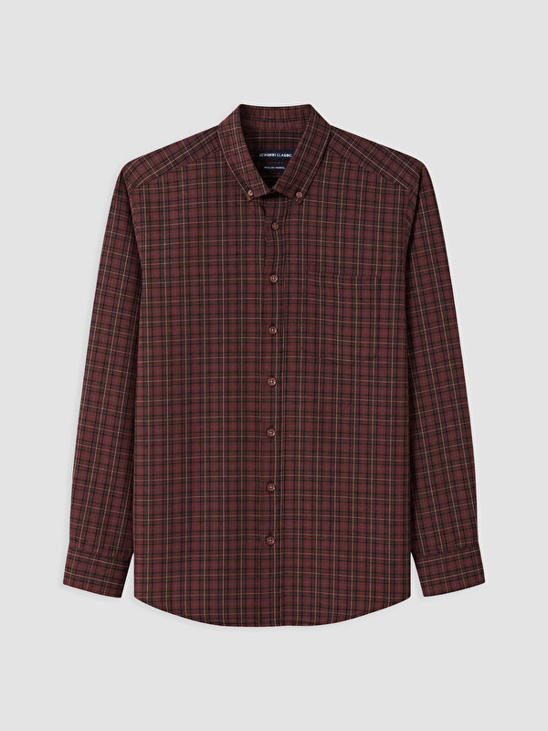LCWAIKIKI Classic Regular Fit Ekose Erkek Gömlek