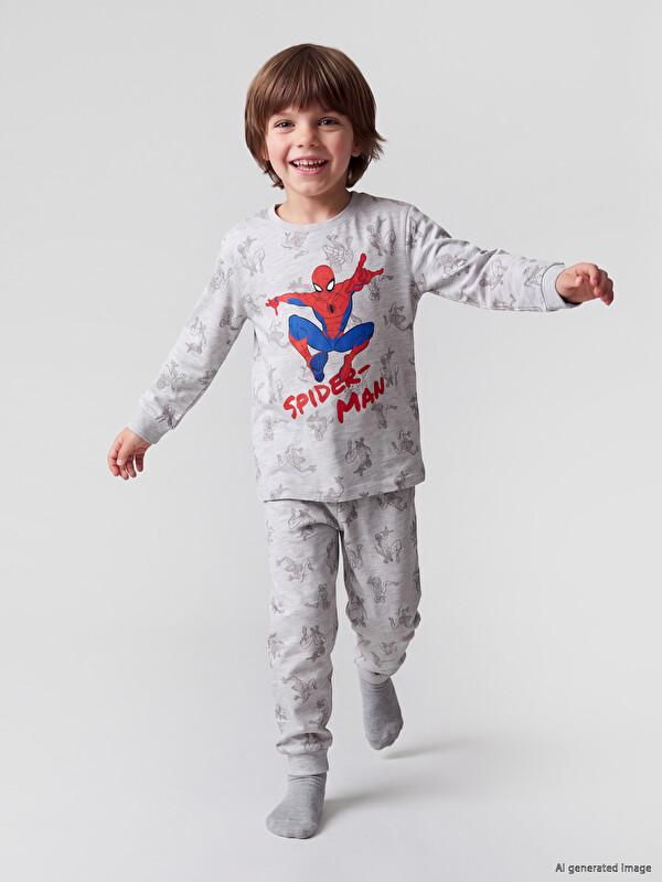 LCW Kids Spider-Man bedrucktes Jungen-Pyjama-Set