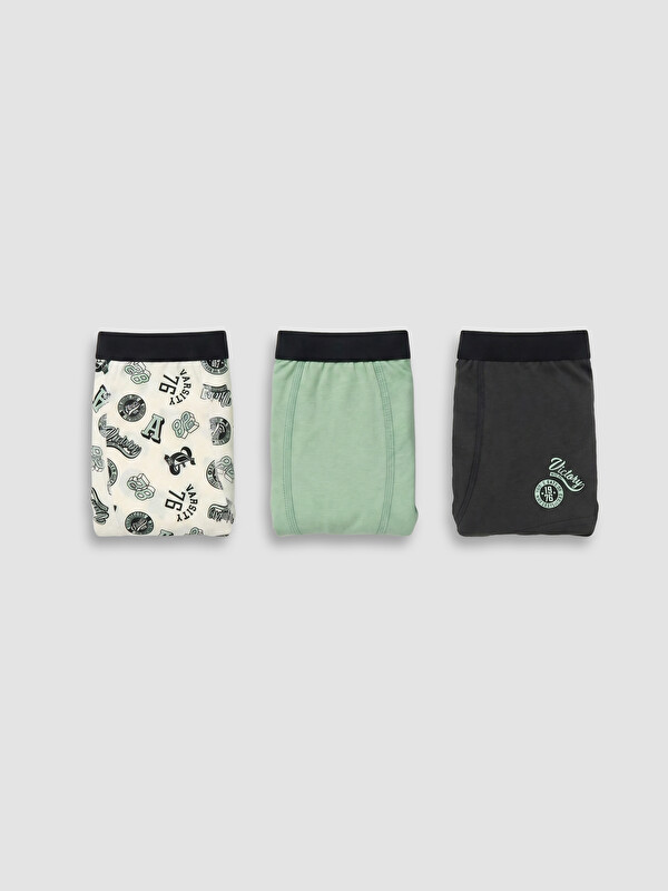 LCW Kids 3'lü Erkek Çocuk Boxer