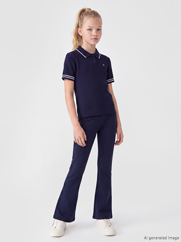 LCW Kids Girls' Flare Soft Touch Leggings
