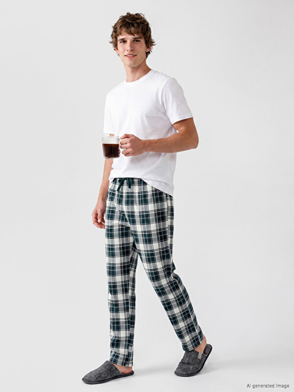 LC WAIKIKI Regular Fit Ekose Erkek Pijama Altı
