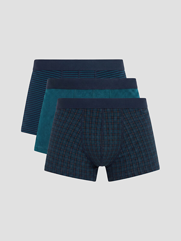 LC WAIKIKI Pamuklu Esnek Erkek Boxer 3'lü