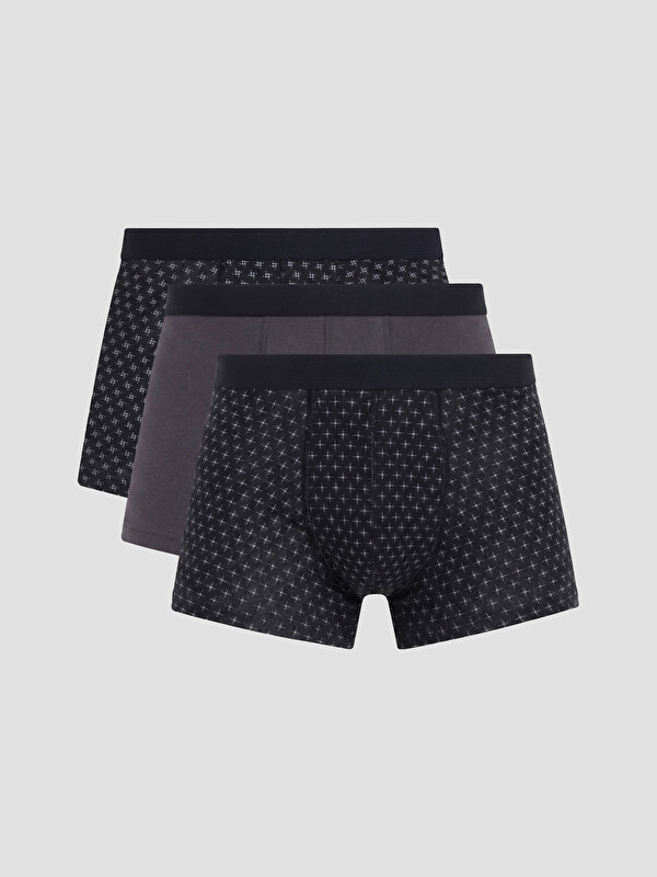 LC WAIKIKI Pamuklu Esnek Erkek Boxer 3'lü