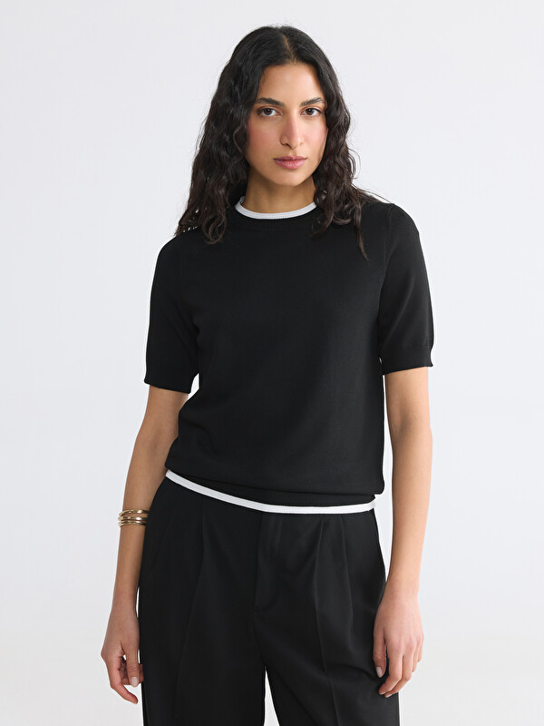 LCW Modest Женщины Черный Свитер