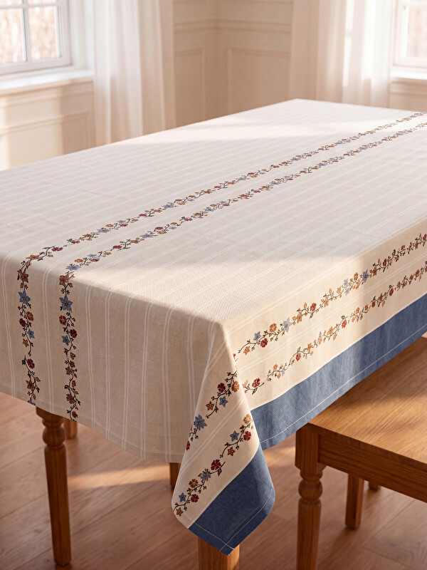 LCW HOME Mbulesë tavoline me lule të qëndisura 150x220 cm