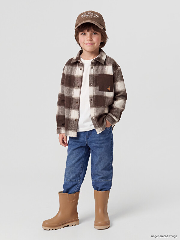 LCW Kids торлы өрнекті ұлдар жейдесі