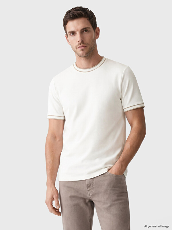 LCWAIKIKI Classic Crew Neck Pique Men's T-Shirt
