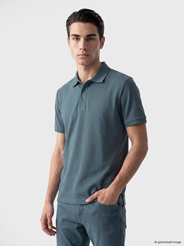 LCWAIKIKI Classic Polo Yaka Dokulu Erkek Tişört
