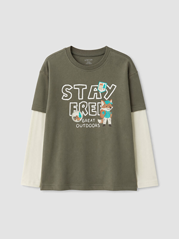 LCW Kids Erkek Çocuk Uzun Kollu Tişört