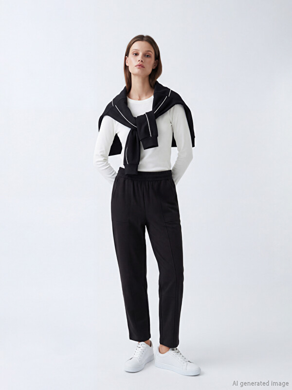 LCW Modest Серпімді белді жұмсақ жанасатын әйелдер спорт шалбары