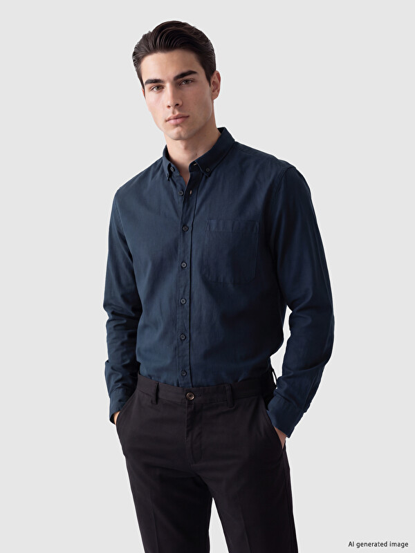 LCWAIKIKI Classic Regular Fit Gabardin Erkek Gömlek