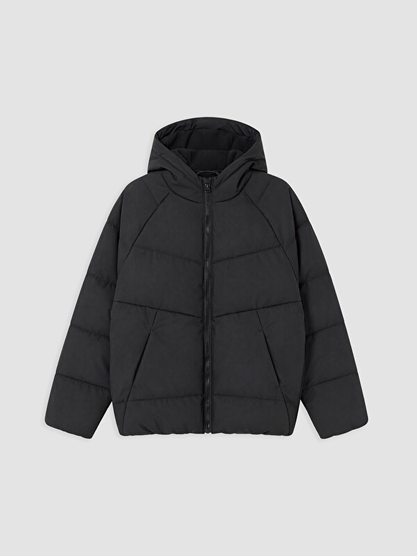 LCW Kids Manteau bouffant Noir Garçon