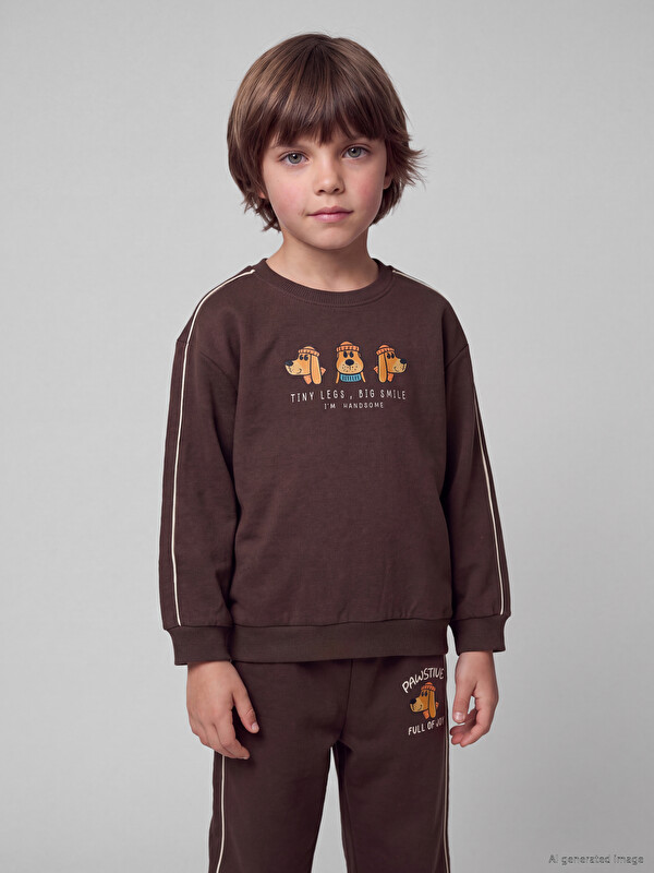 LCW Kids Sweat-shirt épais imprimé pour garçons