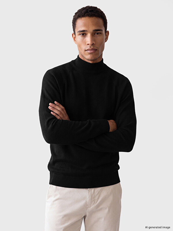 LCW Vision Man Black Sweater