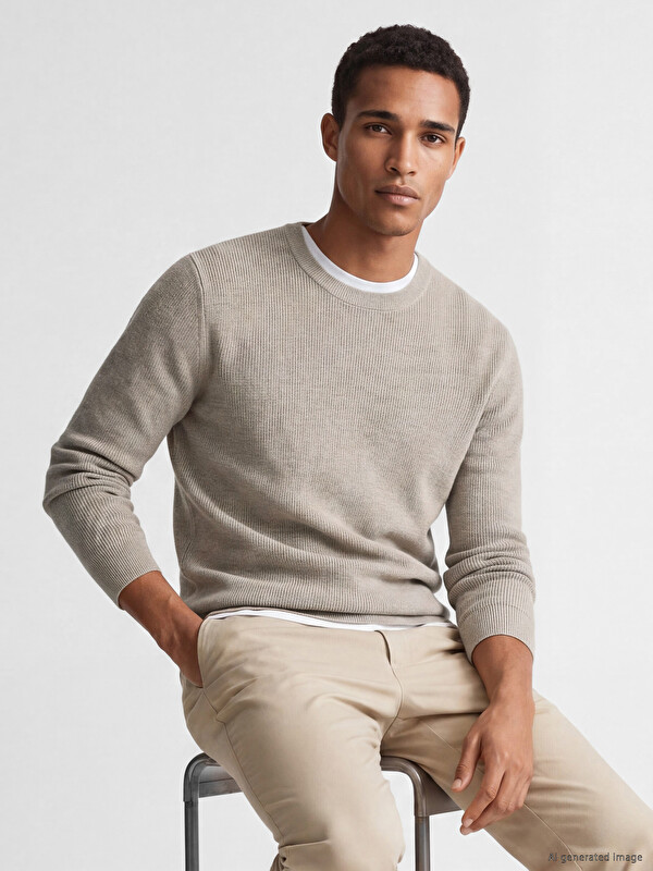 LCW Vision Man Beige Sweater