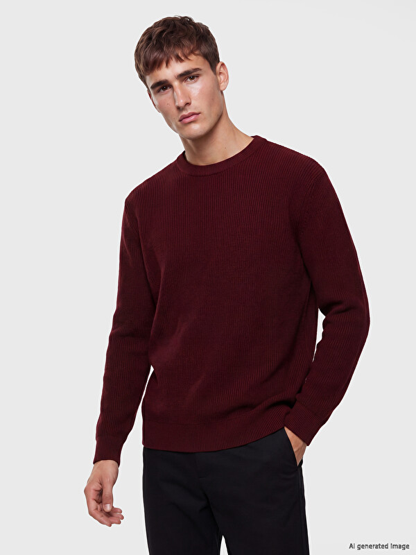 LCW Vision Man Bordeaux Sweater