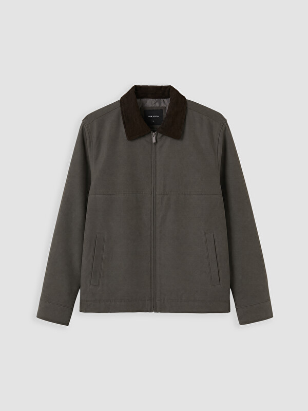 LCW Vision Relax Fit Velvet Collar Men's Jacket