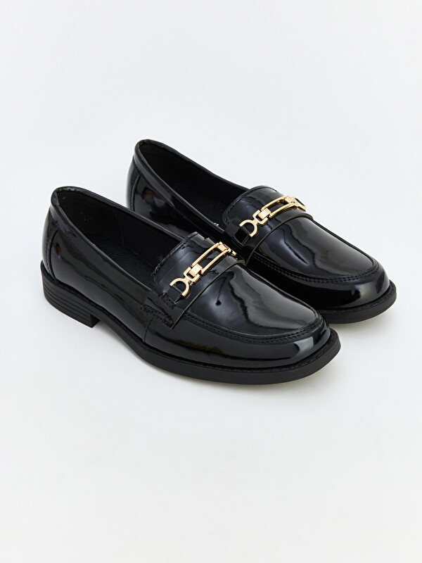 LCW STEPS Deri Görünümlü Kız Çocuk Loafer