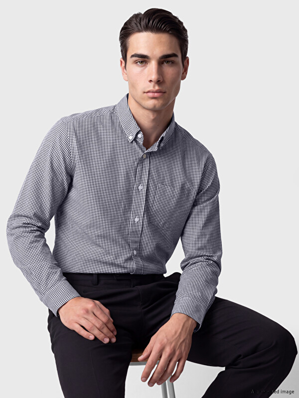 LCWAIKIKI Classic Regular Fit Ekose Erkek Gömlek