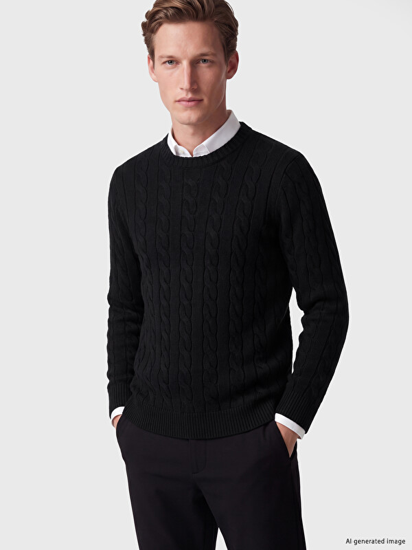 SOUTHBLUE Crew Neck Men's Knitwear Sweater