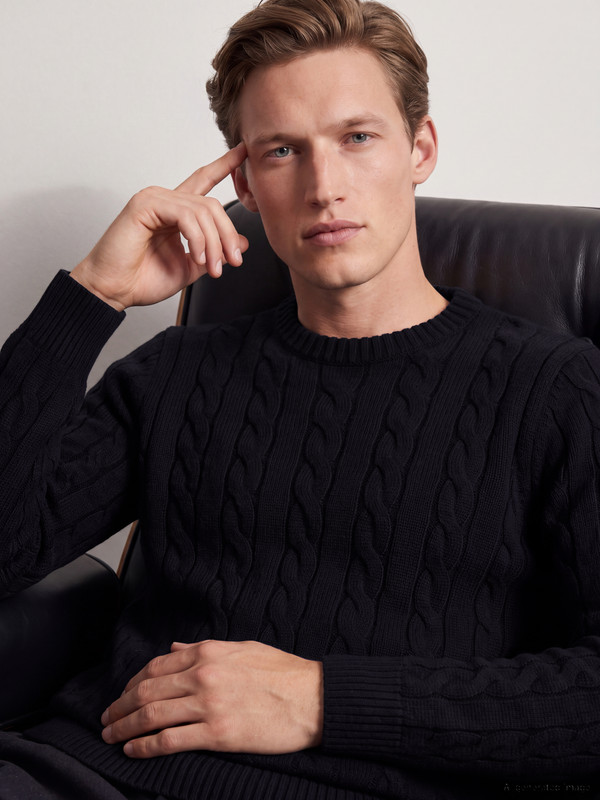 SOUTHBLUE Crew Neck Men's Knitwear Sweater