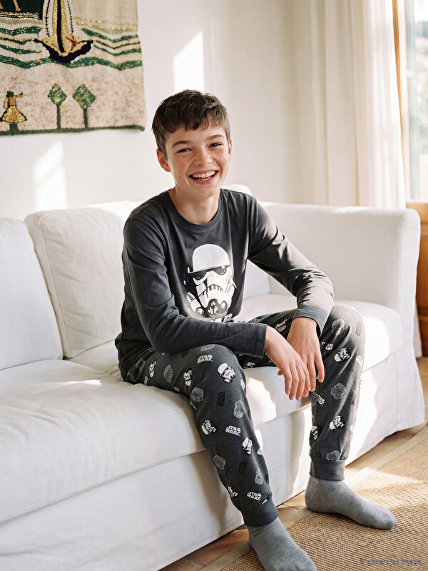 LCW Kids Star Wars printani pidžama set za dječake