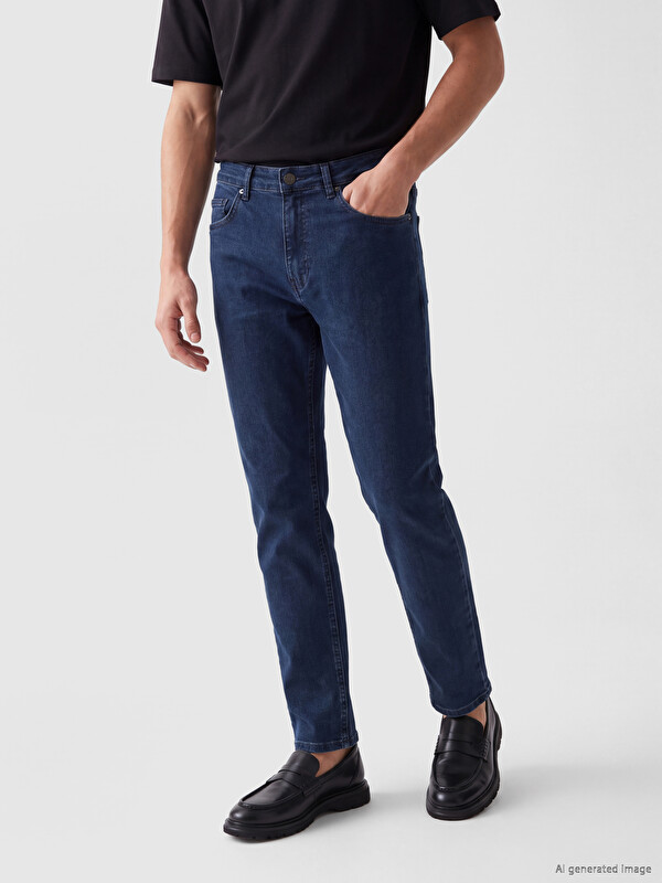 LCW Jeans 779 بنطلون جينز رجالي بقصة عادية