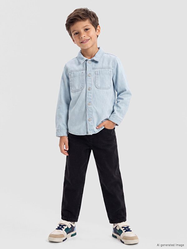 LCW Kids Baggy Fit Erkek Çocuk Jean Pantolon