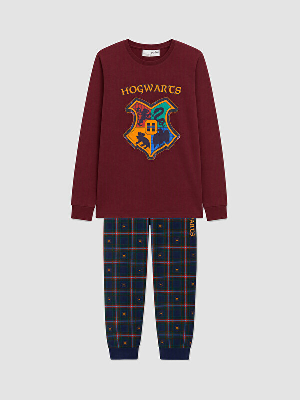 LCW Kids Σετ Πιτζάμας Harry Potter Licensed Με Στρογγυλή Λαιμόκοψη για Αγόρια