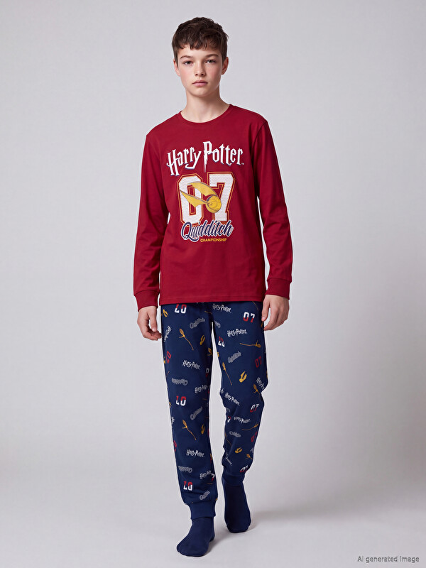 LCW Kids Harry Potter Baskılı Pijama Takım