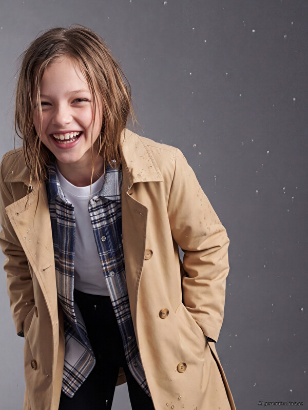 LCW Kids Тренчкот для девочек с поясом