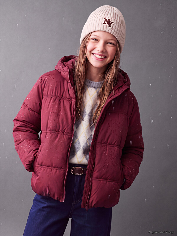 LCW Kids Hooded Girls' Puffer Coat