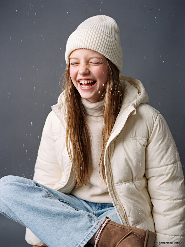 LCW Kids Hooded Girls' Puffer Coat