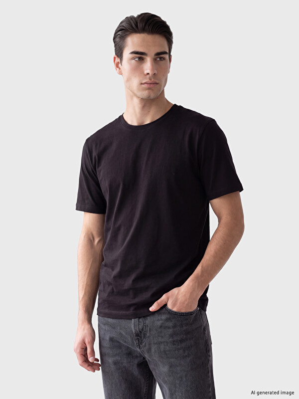 LCWAIKIKI Classic Crew Neck Jersey Men's T-Shirt