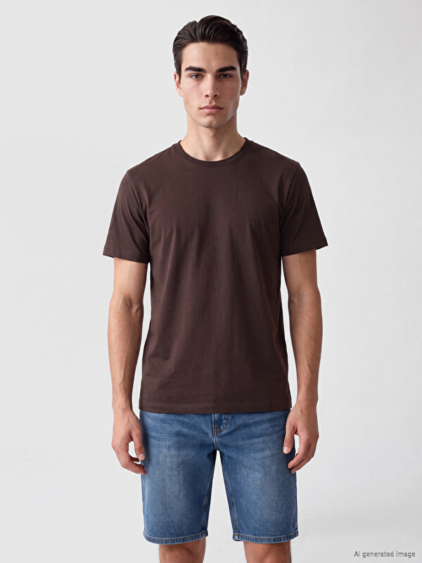 LCWAIKIKI Classic Regular Fit %100 Pamuk Erkek Tişört