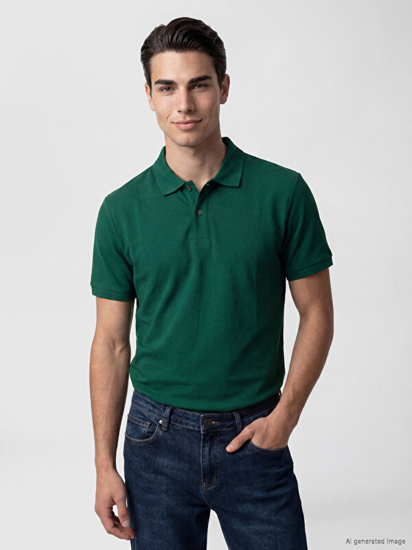 LCWAIKIKI Classic Polo Yaka Pike Erkek Tişört