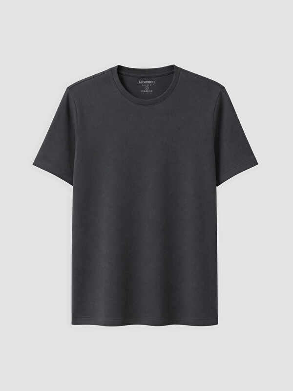 LCWAIKIKI Classic Slim Fit Bisiklet Yaka Erkek Tişört