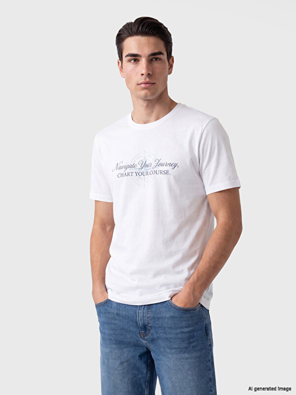 LCWAIKIKI Classic Мужчины Белый Футболка