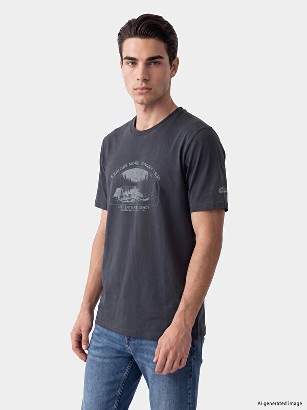 LCWAIKIKI Classic Crew Neck Printed Men's T-Shirt