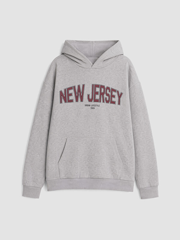 LCW Kids New Jersey Baskılı Erkek Çocuk Sweatshirt