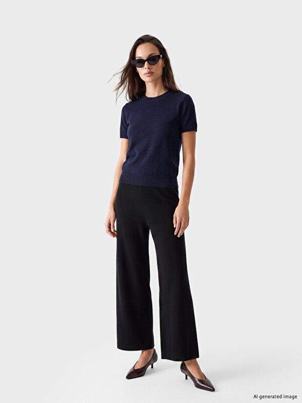 LCWAIKIKI Classic Woman Black Trousers