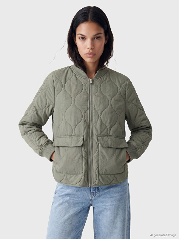 XSIDE Mock Neck Quilted Women's Jacket