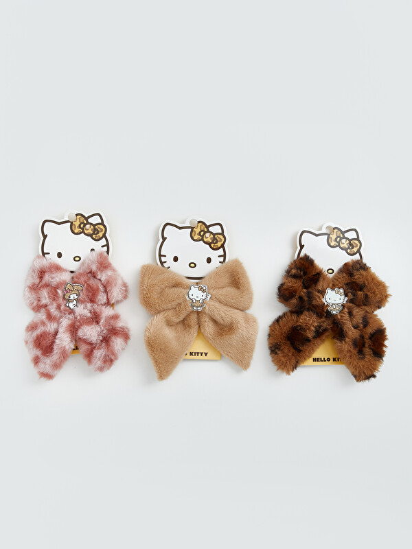 LCW JOY Hello Kitty Baskılı 3'lü Fiyonk Toka Seti