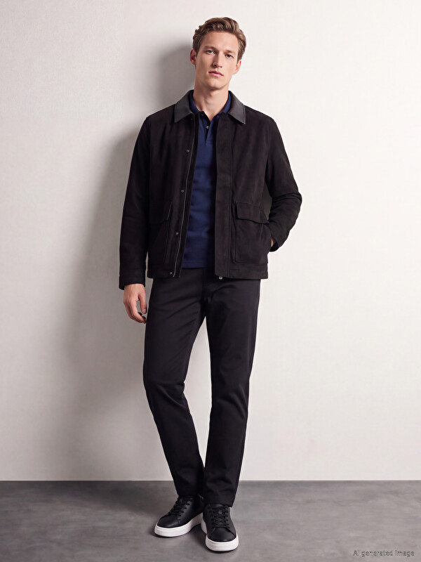 SOUTHBLUE Regular Fit Contrast Collared Men's Jacket