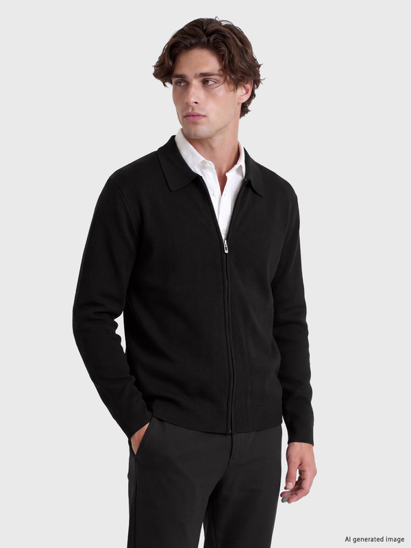 LCW Vision Man Black Cardigan