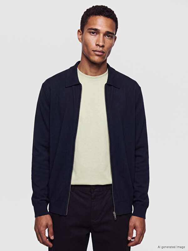 LCW Vision Cardigan Bleumarin Bărbat
