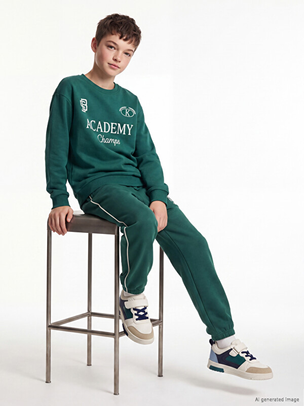 LCW Kids Baskılı Erkek Çocuk Jogger Eşofman Altı