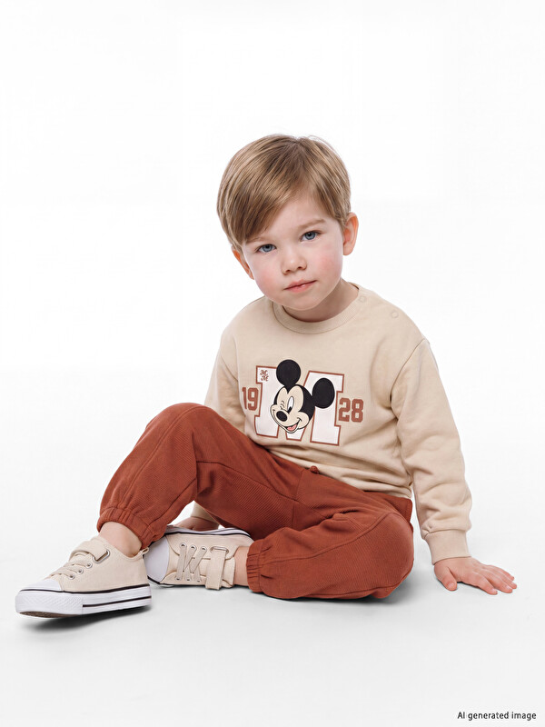 LCW baby Mickey Mouse Baskılı Erkek Bebek Takım